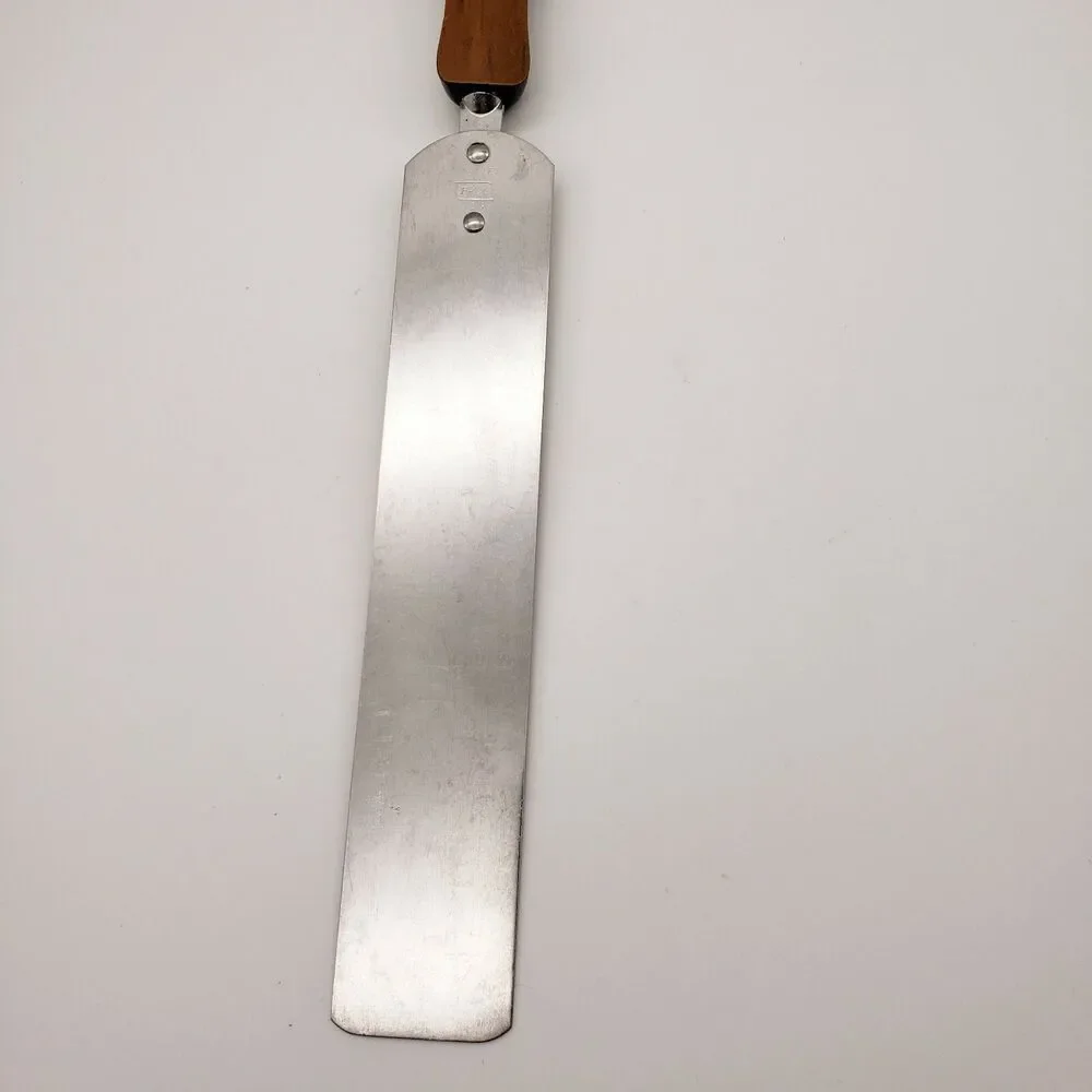Ekco Icing Spatula Wood Grain Brown Plastic Mid Century Kitchen Utensil Baking